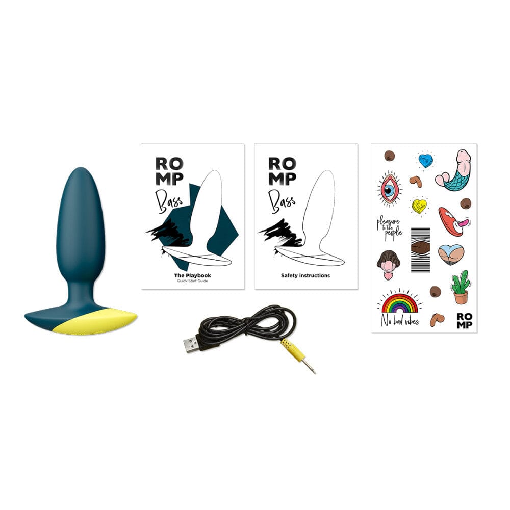 Bass Vibrating Anal Plug Butt Plug Romp