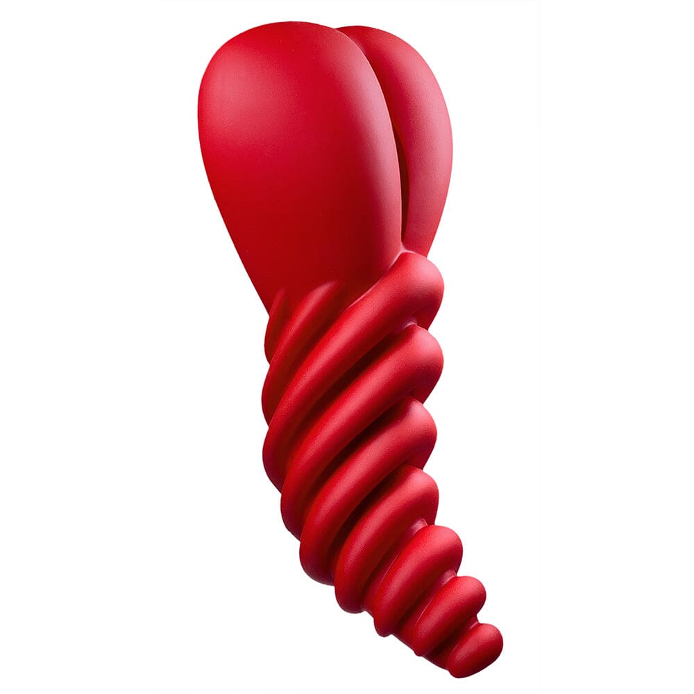 Luvgrind Dildo Base Stimulation Cushion Harness Cushion Banana Pants Red