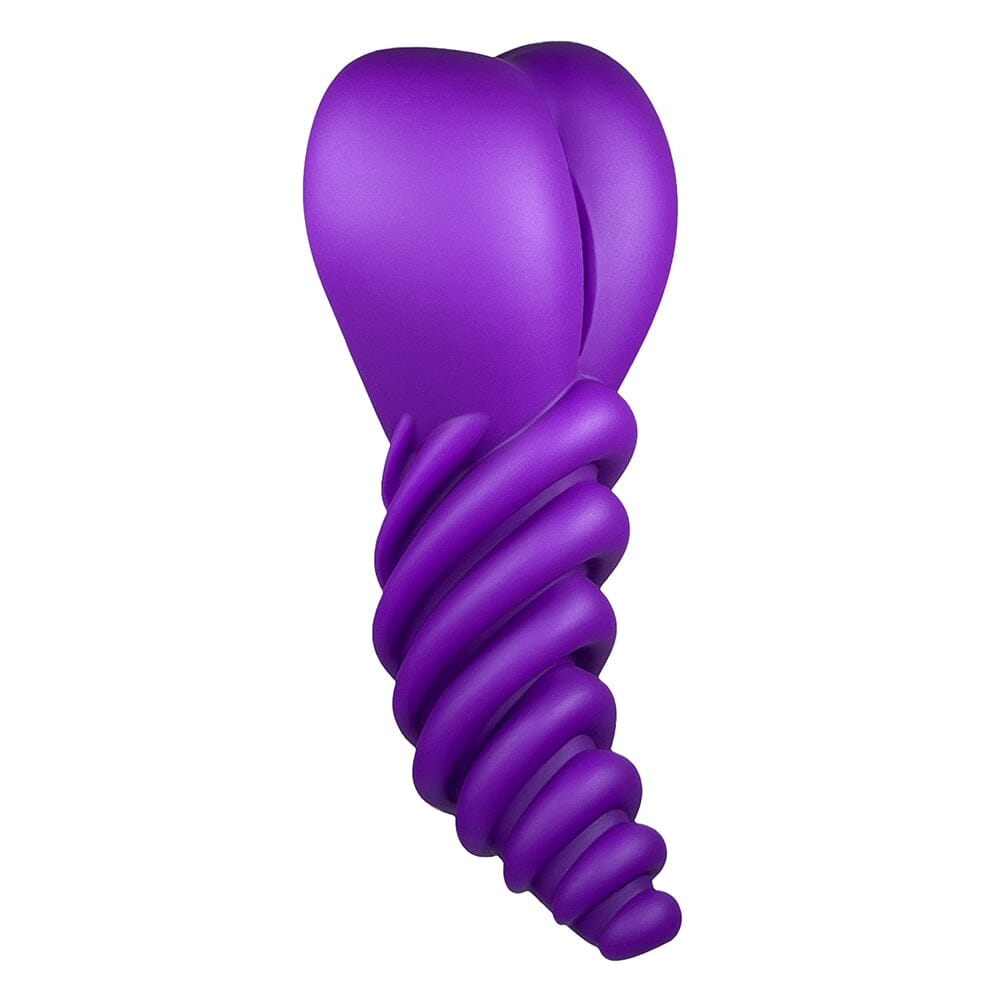 Luvgrind Dildo Base Stimulation Cushion Harness Cushion Banana Pants Purple