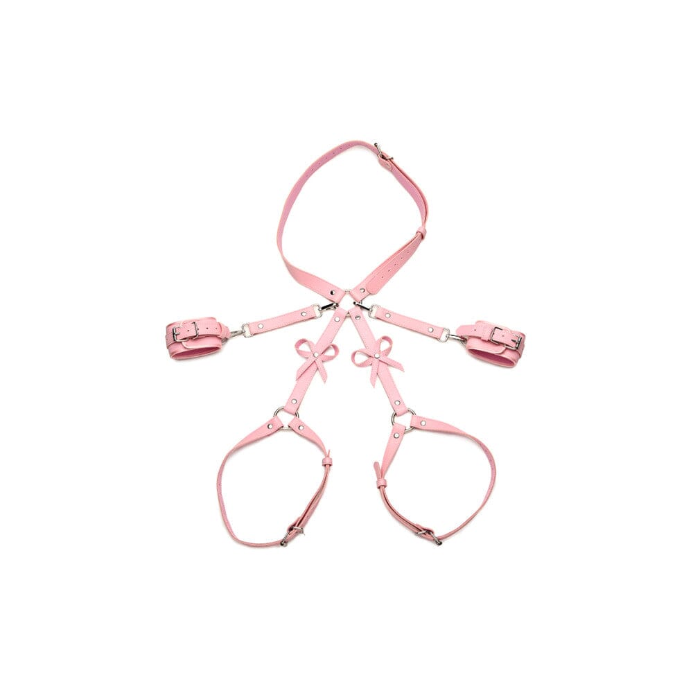 Bondage Harness with Bows Harness XR Brands Pink