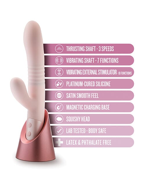 Fraya Rabbit Rechargeable Vibrator with Stand Vibrator Blush