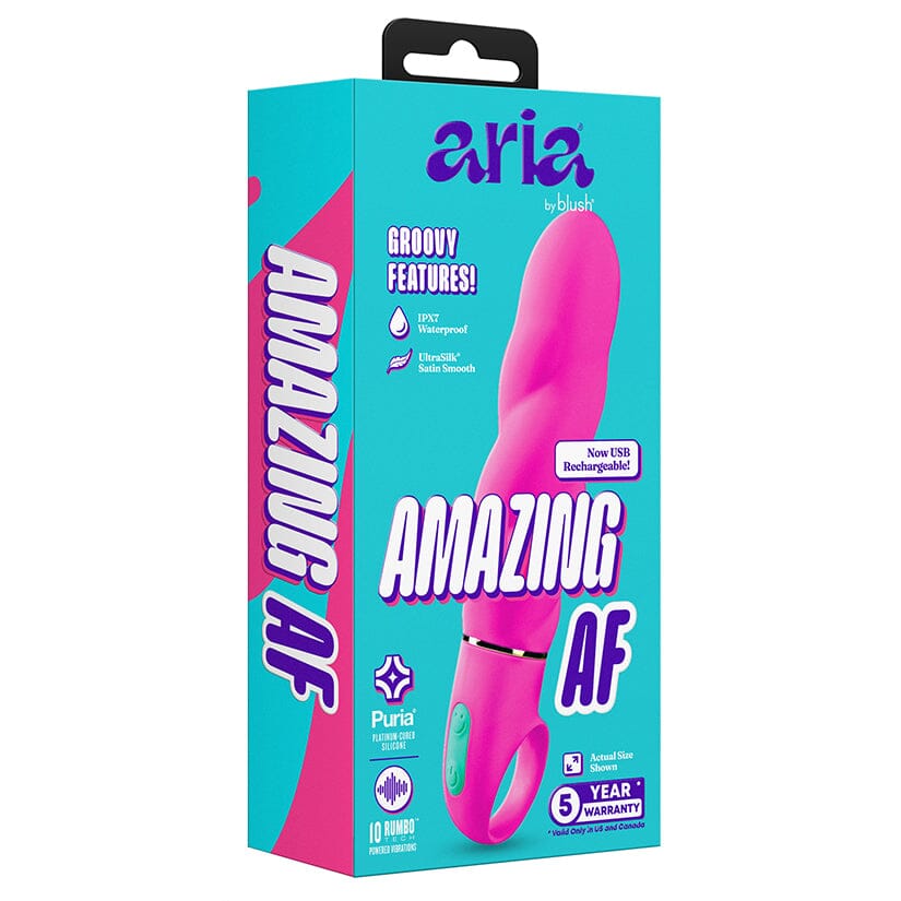 Aria Rechargeable Vibe Amazing AF Vibrator Blush