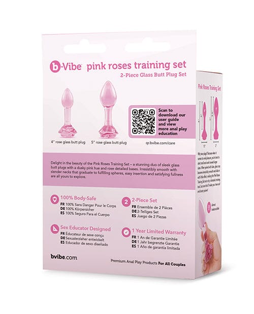 b-Vibe Pink Roses Training Set Anal Kit B-Vibe