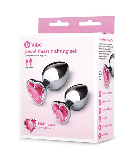 b-Vibe Jewel Metal Butt Plug Anal Training Set Anal Kit B-Vibe
