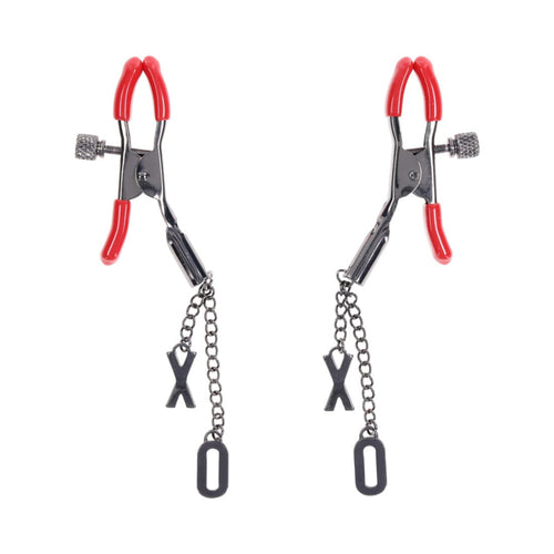 S&M Ex's & Oh's Nipple Clamps Nipple Clamps Sportsheets