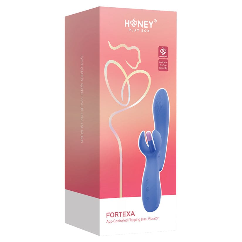 Fortexa Kinky Finger Flapping Vibrator Vibrating Dildo Honey Play Box