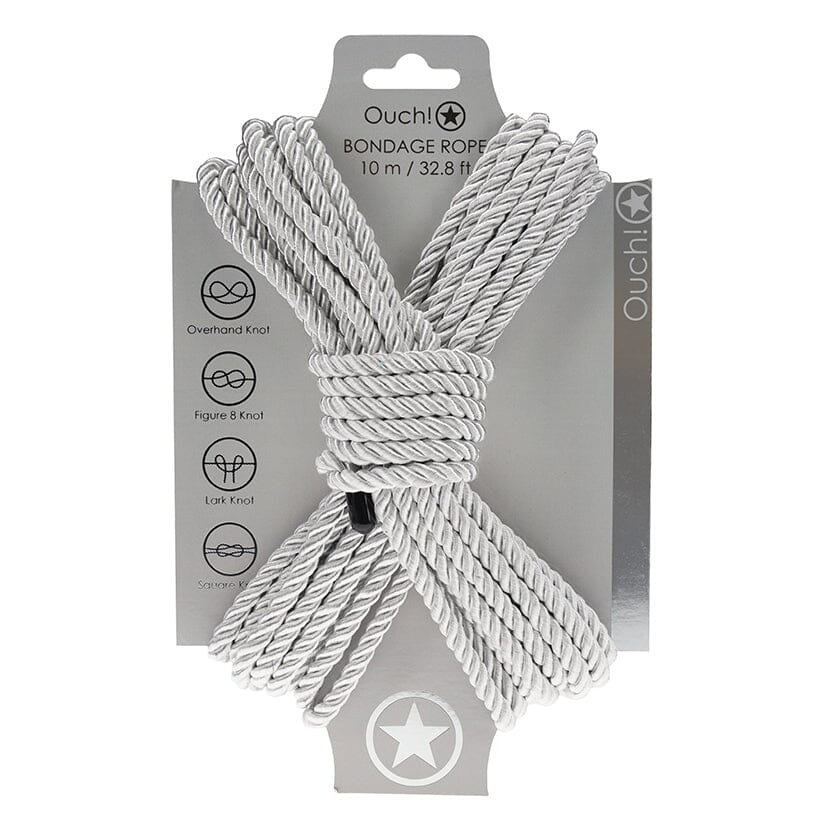 Bondage Rope (10 Meter) Bondage Rope Ouch! Silver