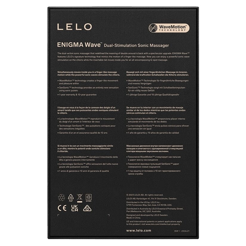 Enigma Wave Air Pressure Rabbit air pressure toy Lelo