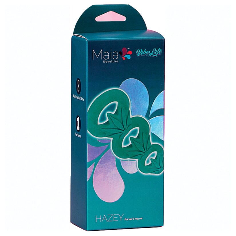 Maia Hazey Pot Leaf Silicone Ring (Set of 3) Cock Ring Maia Toys