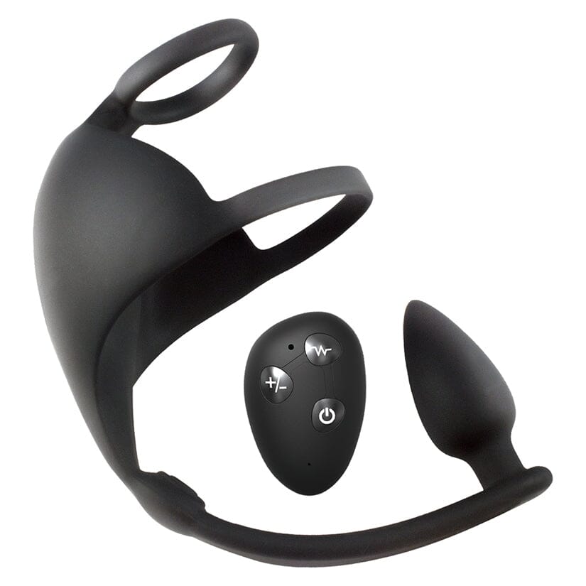 Magic Remote Scrotum Massager Plug