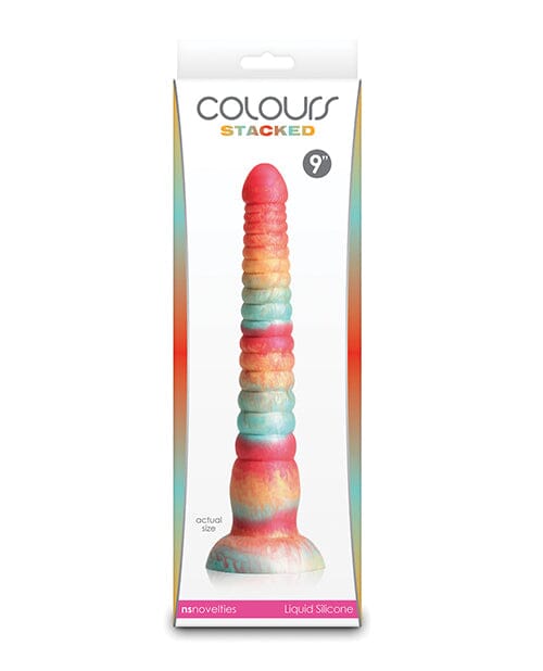 Stacked 9" Dildo in Red/Gold Dildo NS Novelties