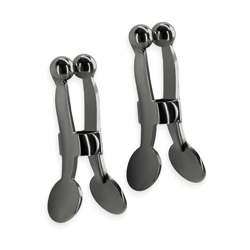 Bound Ball Nipple Clamps Nipple Clamps NS Novelties Gun Metal