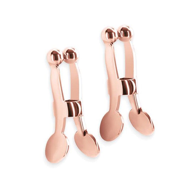 Bound Ball Nipple Clamps Nipple Clamps NS Novelties Rose Gold
