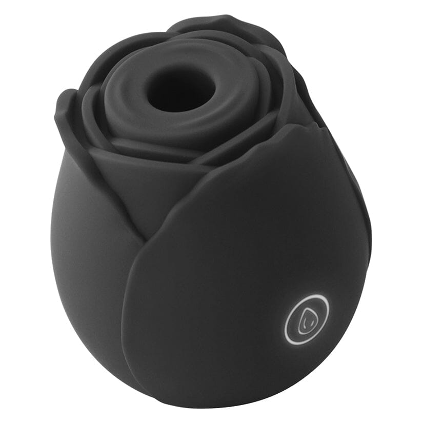 The Rose Suction Vibrator & Clitoral Stimulator with Air Pulse Technology Vibrator Blush Black