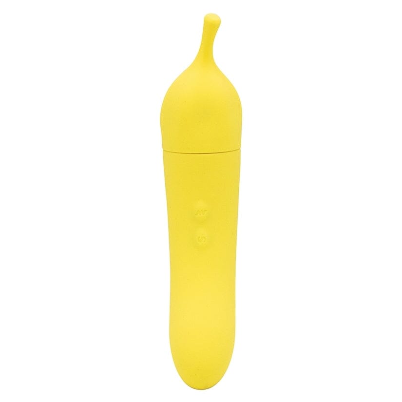 Banana Cream Air Pulse & G-Spot Vibrator air pressure toy Natalie's Toy Box