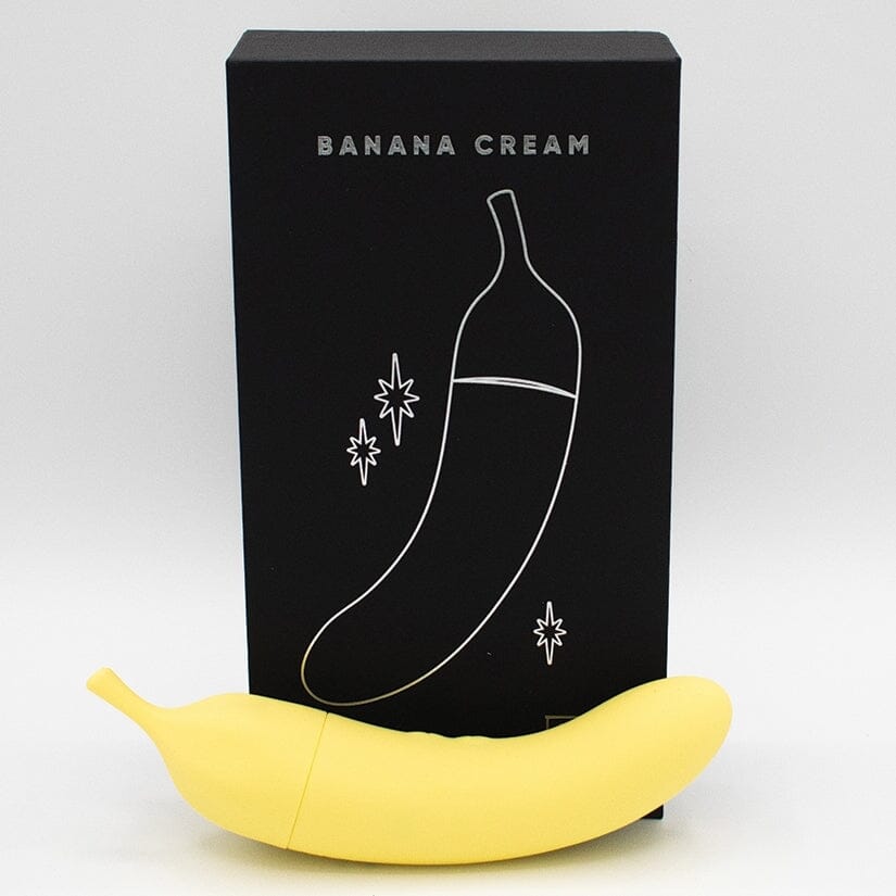 Banana Cream Air Pulse & G-Spot Vibrator air pressure toy Natalie's Toy Box
