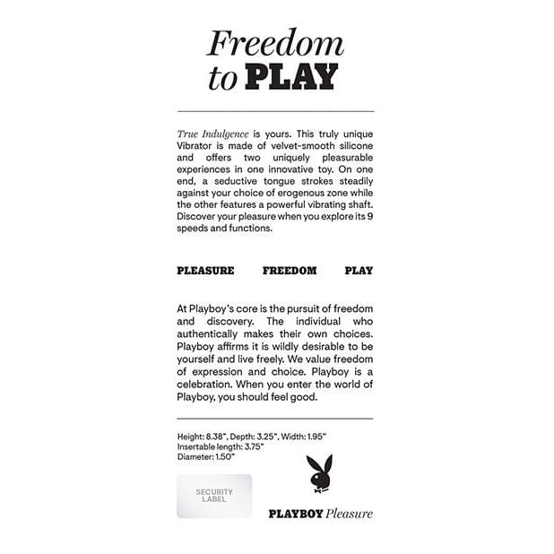 Playboy Pleasure True Indulgence Vibrator Vibrator Evolved
