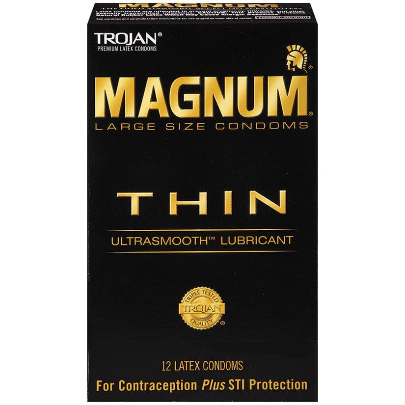 Magnum Thin Condoms Condom Trojan 12 pk