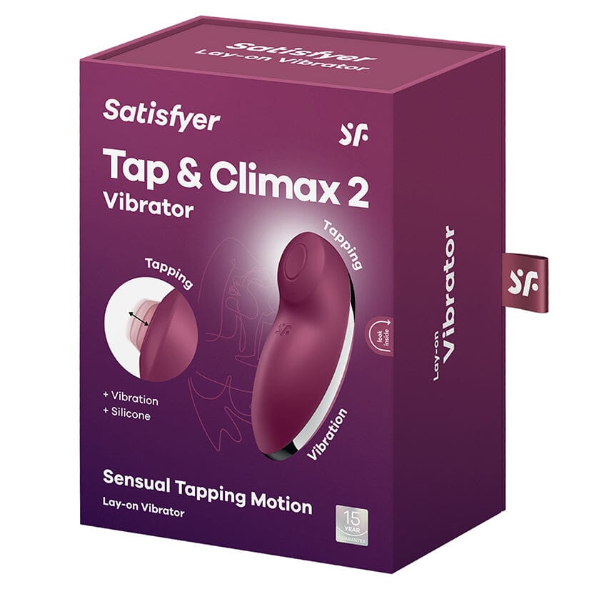 Satisfyer Tap and Climax 2 Vibrator Satisfyer Red