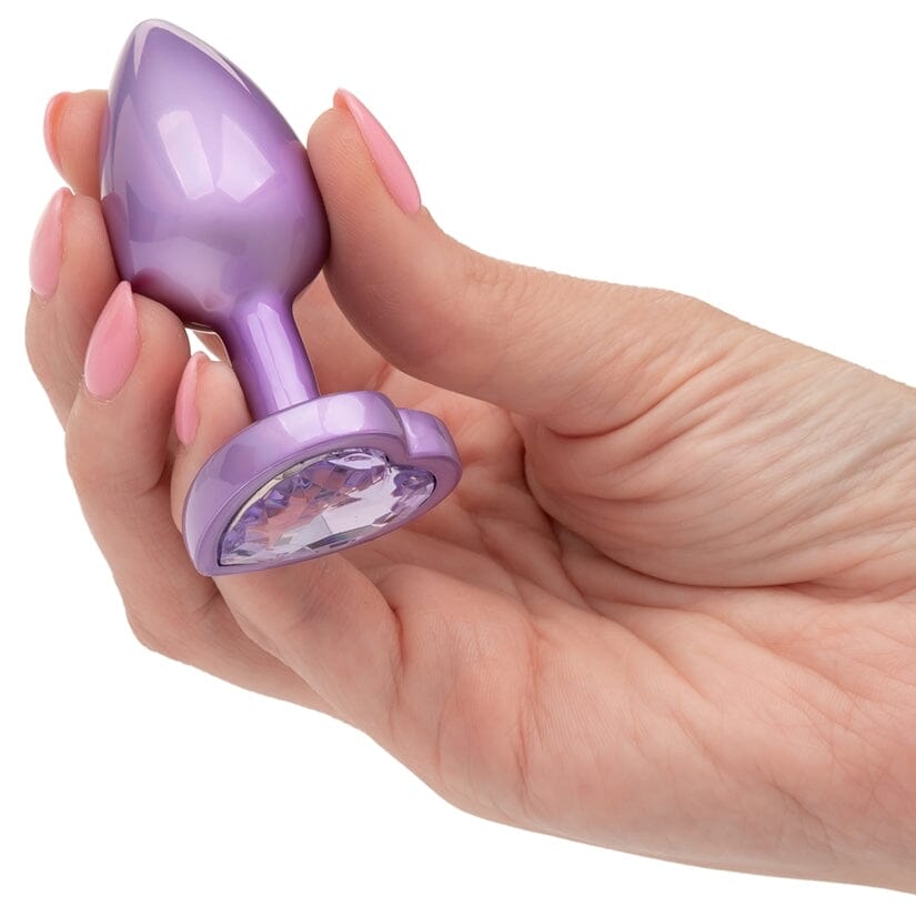 Jewel Amethyst Heart Butt Plug