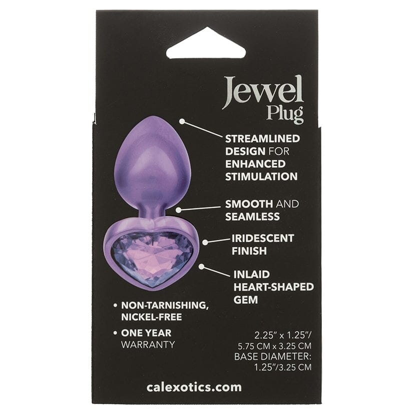Jewel Amethyst Heart Butt Plug Butt Plug Cal Exotics
