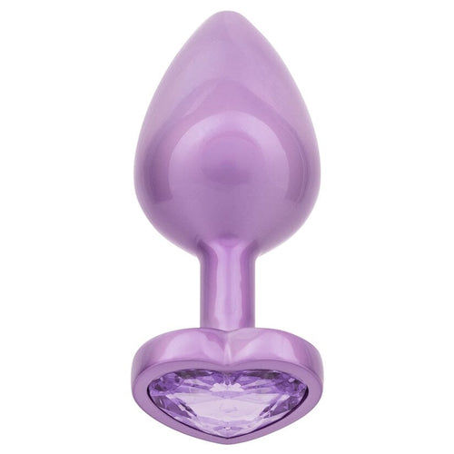 Jewel Amethyst Heart Butt Plug Butt Plug Cal Exotics