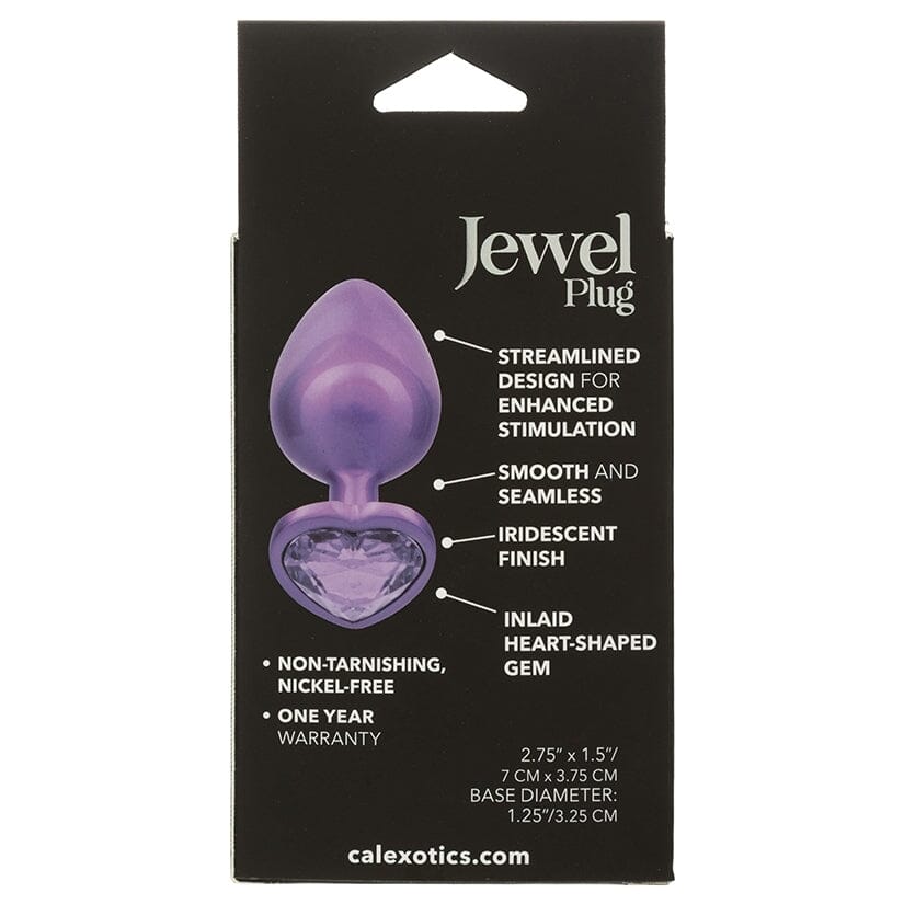 Jewel Amethyst Heart Butt Plug Butt Plug Cal Exotics