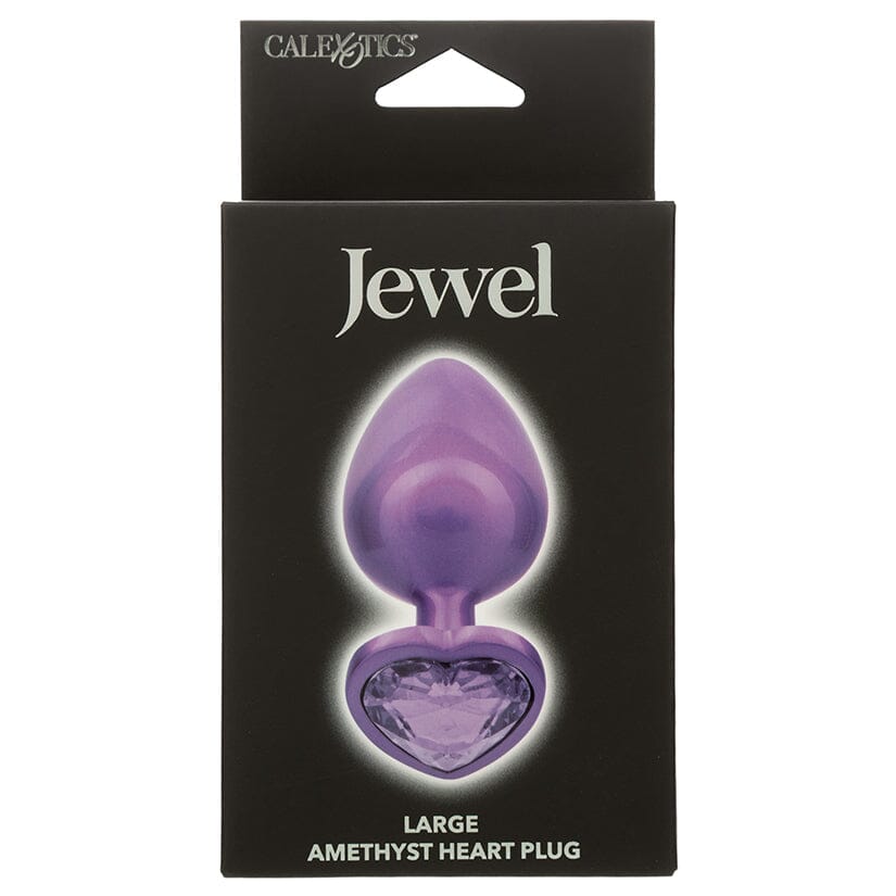 Jewel Amethyst Heart Butt Plug Butt Plug Cal Exotics