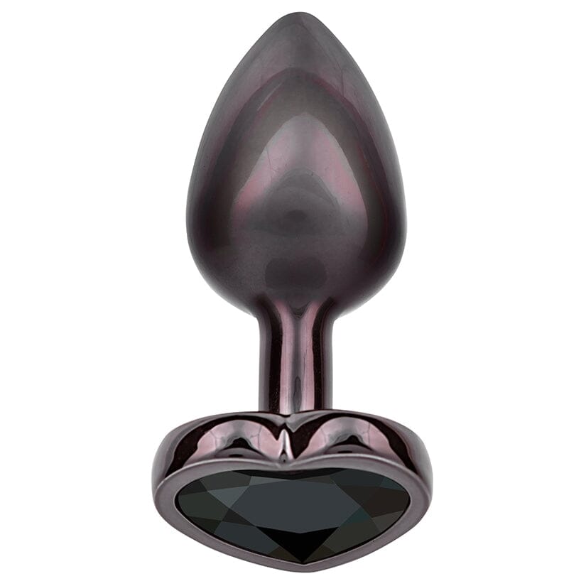 Jewel Black Diamond Heart Butt Plug Butt Plug Cal Exotics