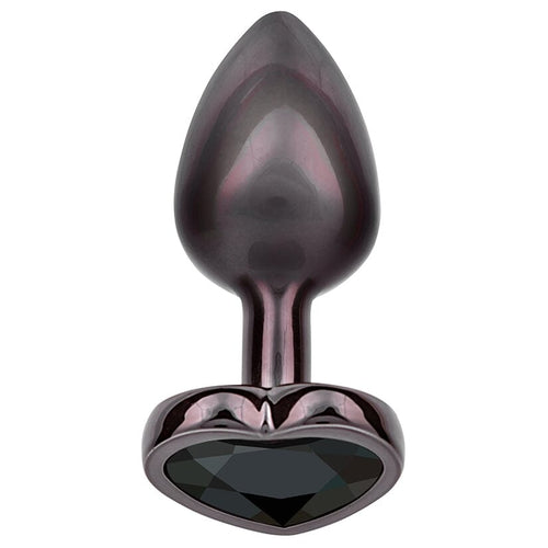 Jewel Black Diamond Heart Butt Plug Butt Plug Cal Exotics