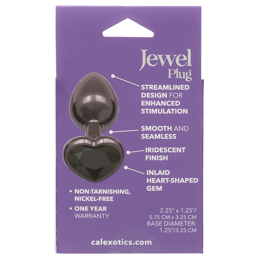 Jewel Black Diamond Heart Butt Plug Butt Plug Cal Exotics