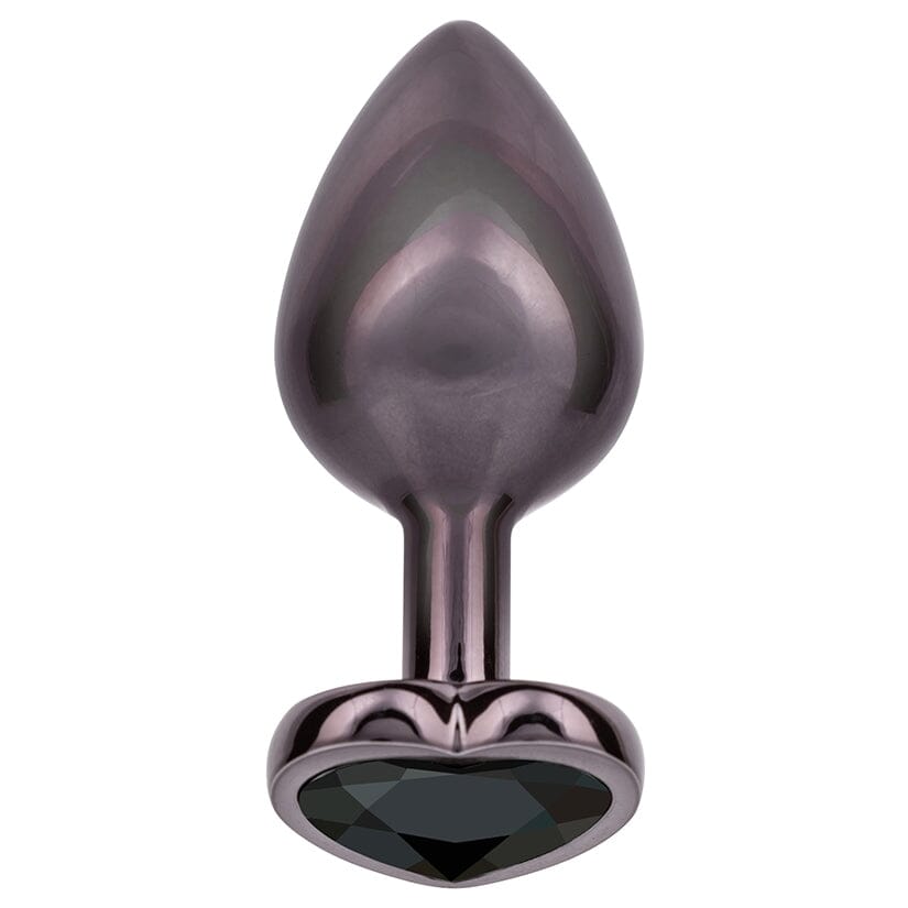 Jewel Black Diamond Heart Butt Plug Butt Plug Cal Exotics