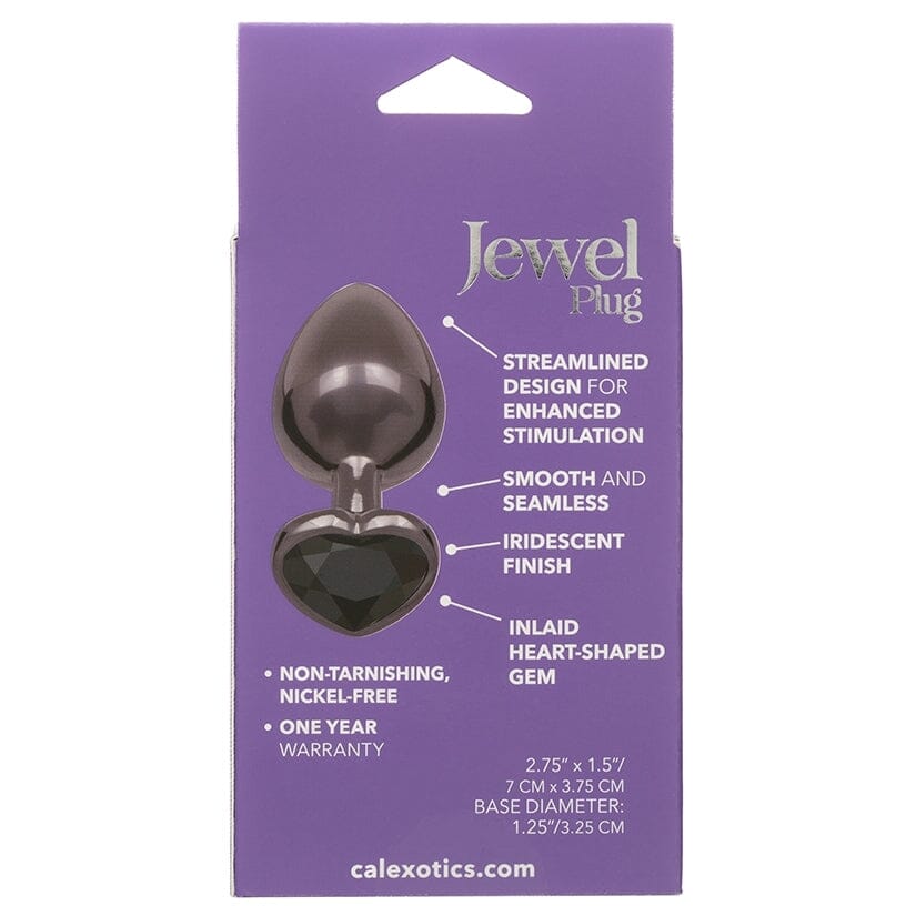 Jewel Black Diamond Heart Butt Plug Butt Plug Cal Exotics