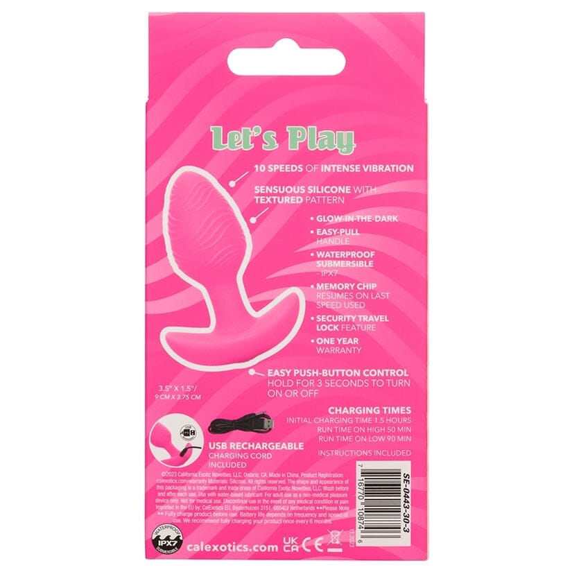 Cheeky Vibrating Glow-In-The-Dark Butt Plug Butt Plug Cal Exotics