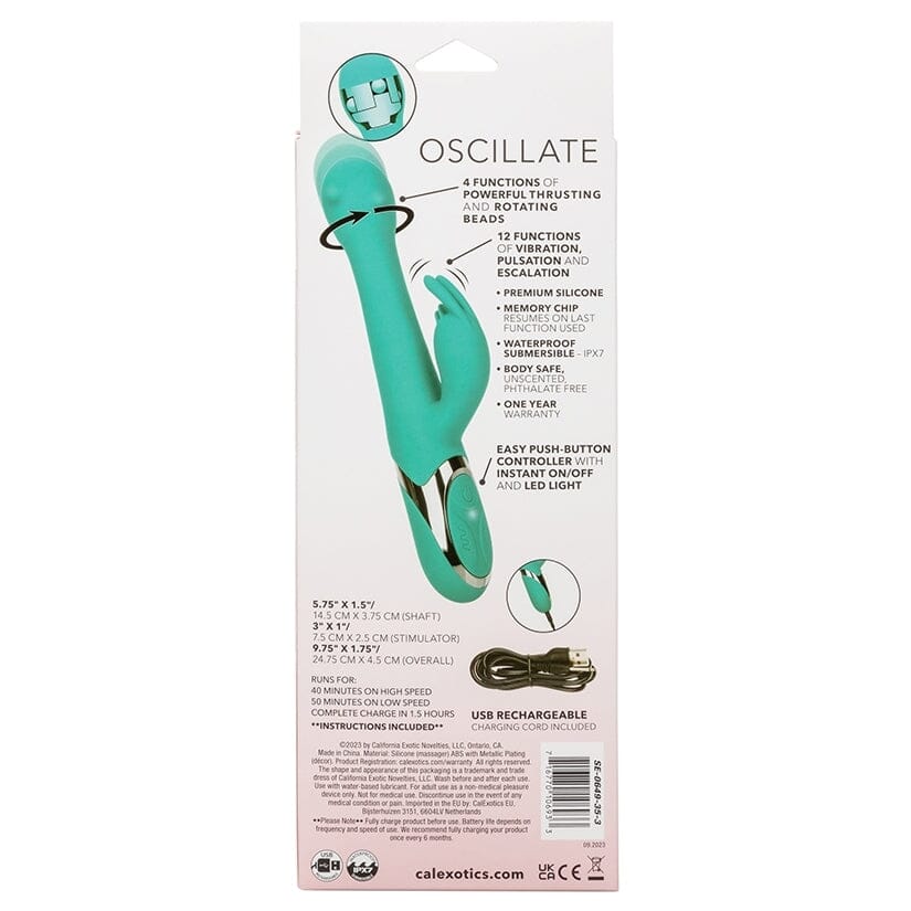 Enchanted Oscillate Thrusting Rabbit Vibrator Vibrator Cal Exotics