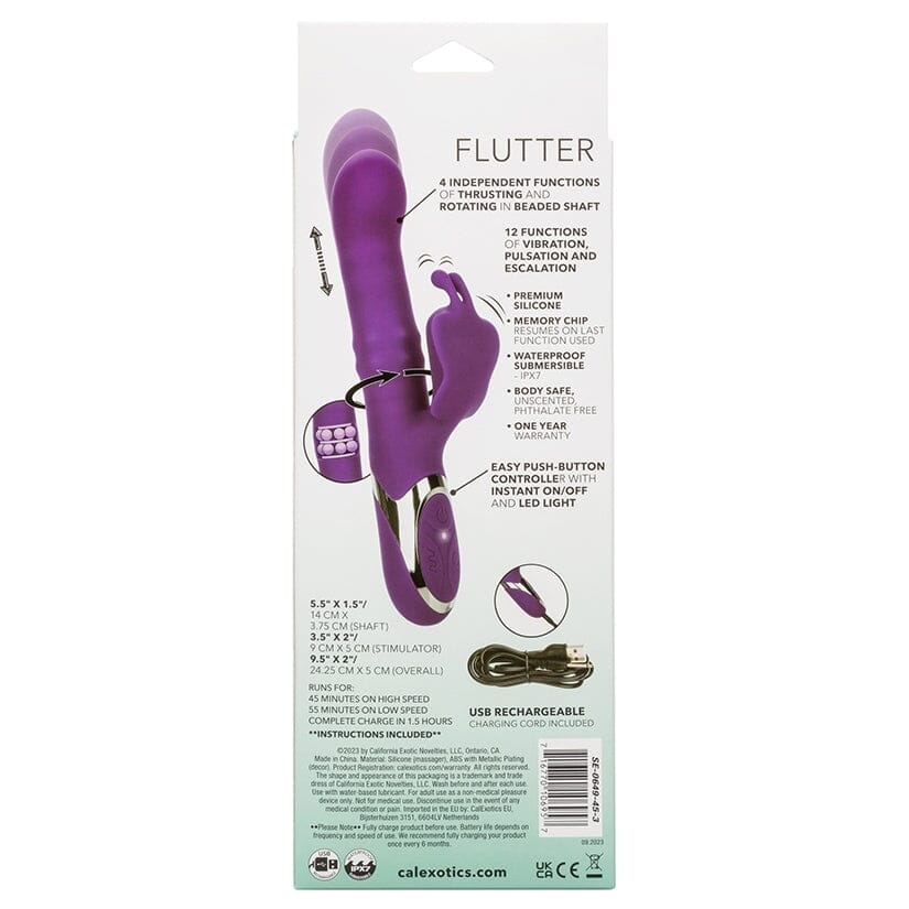 Enchanted Flutter Thrusting Rabbit Vibrator Vibrator Cal Exotics