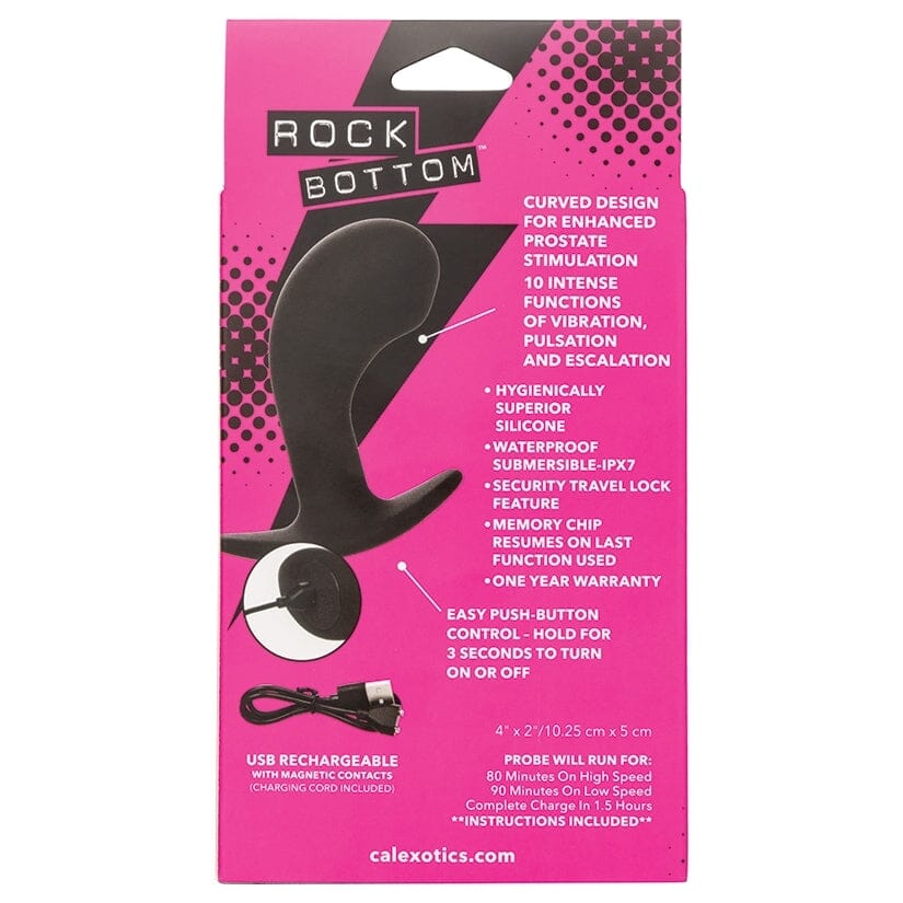 Rock Bottom Curved Plug Butt Plug Cal Exotics