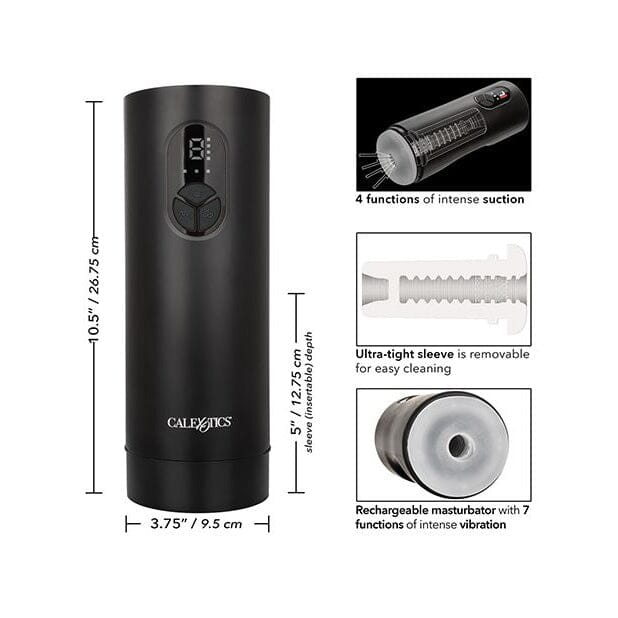 Bionic Sucking & Vibrating Masturbator Penis Masturbator Cal Exotics
