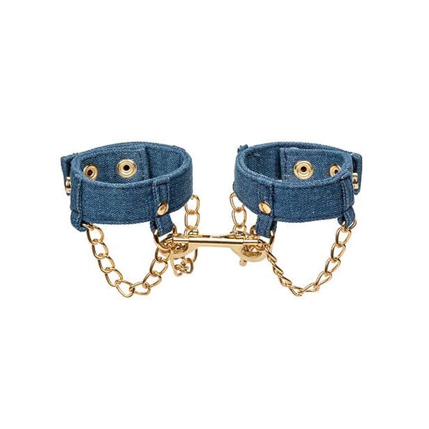 Ride 'Em Denim Wrist Cuffs