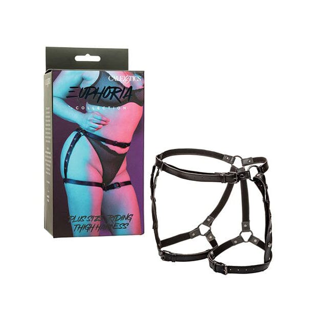 Euphoria Riding Thigh Harness Harness Cal Exotics Black Plus