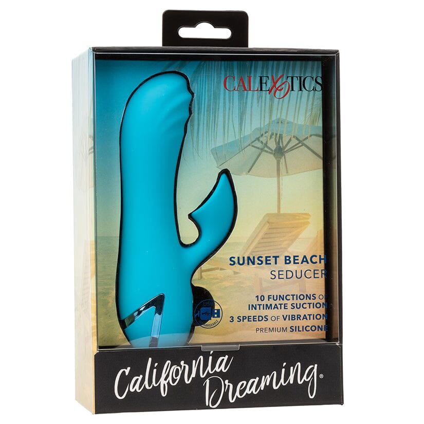 California Dreaming Sunset Beach Seducer Air Pressure Rabbit Vibrator Cal Exotics