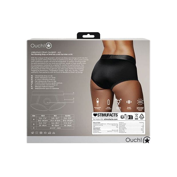 Vibrating Strap On Brief Harness Harness Ouch!