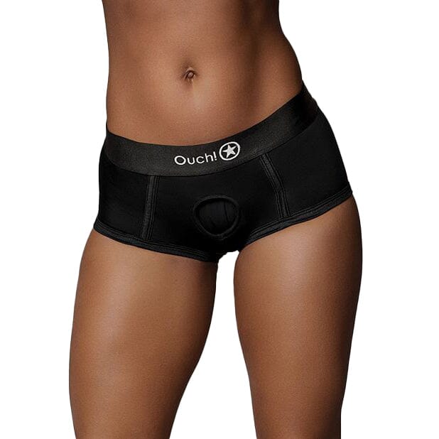 Vibrating Strap On Brief Harness