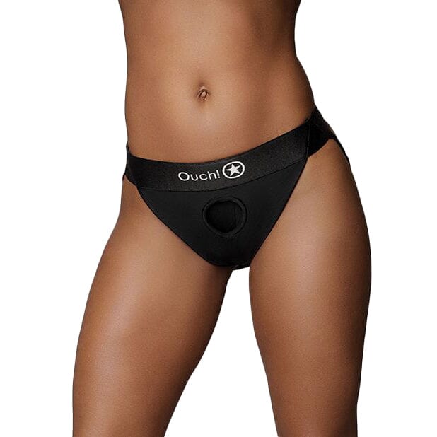 Vibrating Strap On Open Back Panty Harness
