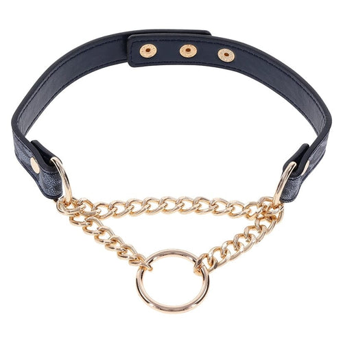 Sex and Mischief Cougar Day Collar Collar Sportsheets Blue