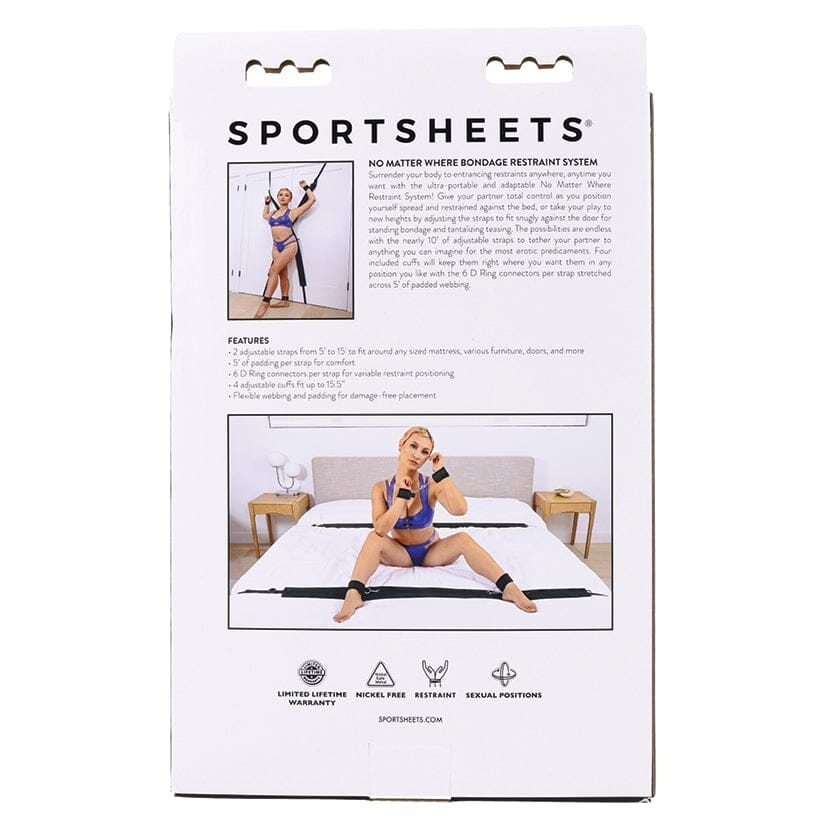 No Matter Where Bondage Restraint System Restraints Sportsheets