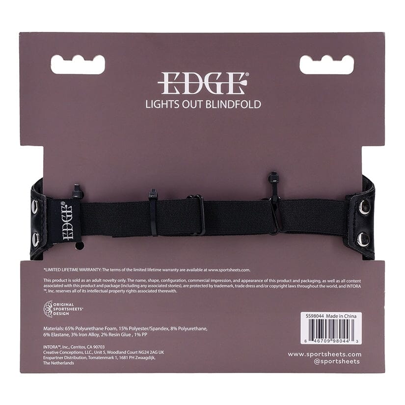 Edge Lights Out Blindfold Blind Fold Sportsheets