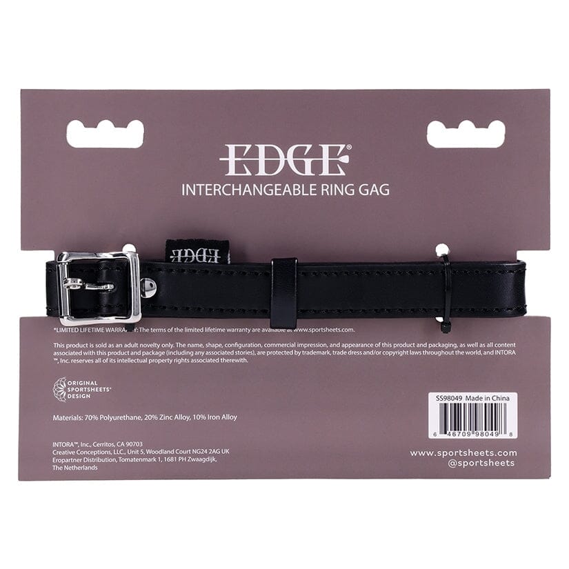 Edge Interchangeable Ring Gag Mouth gag Sportsheets