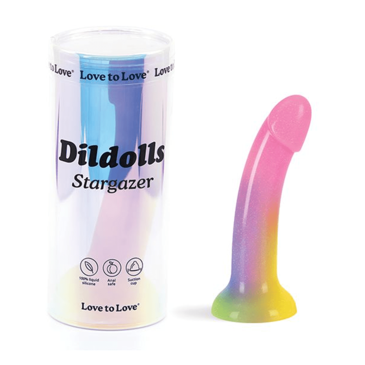 Dildolls Stargazer Gradient Rainbow Dildo Dildo Love to Love