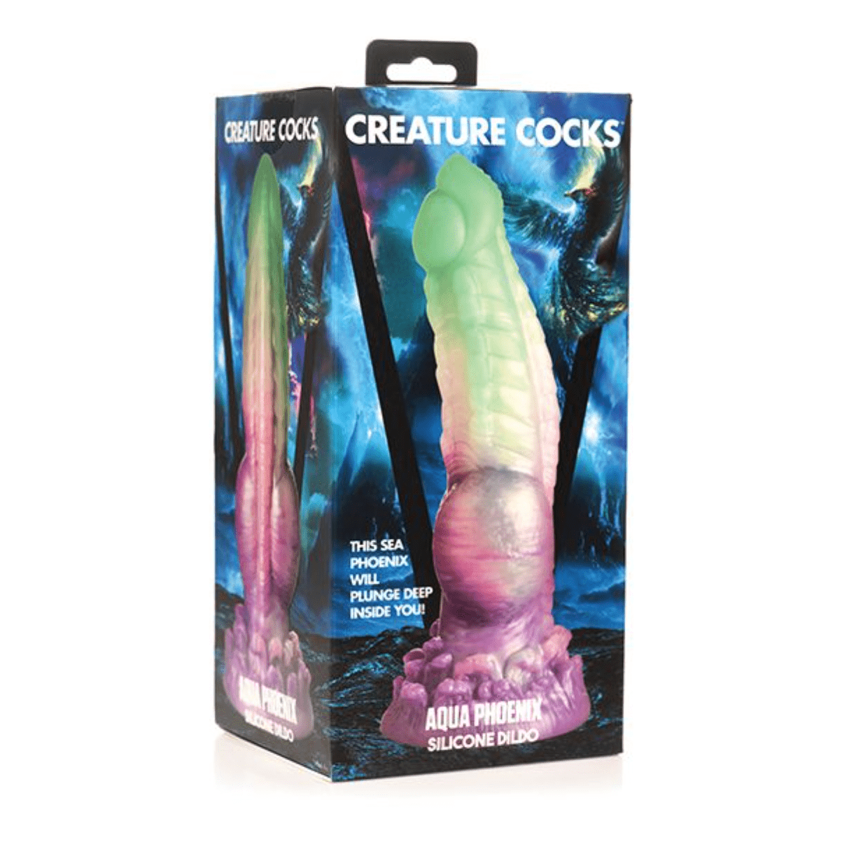 Aqua Phoenix Silicone Fantasy Dildo Dildo Creature Cocks